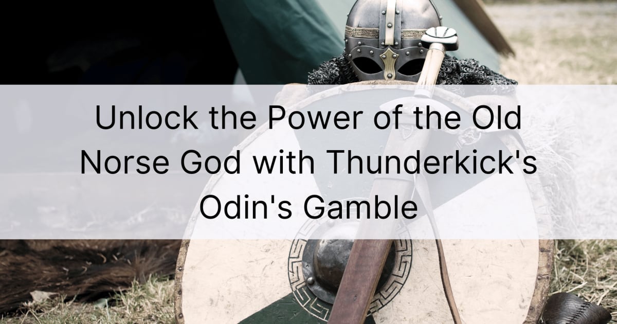 Atlaisvinkite senovės skandinavų dievo galią su Thunderkick's Odin's Gamble