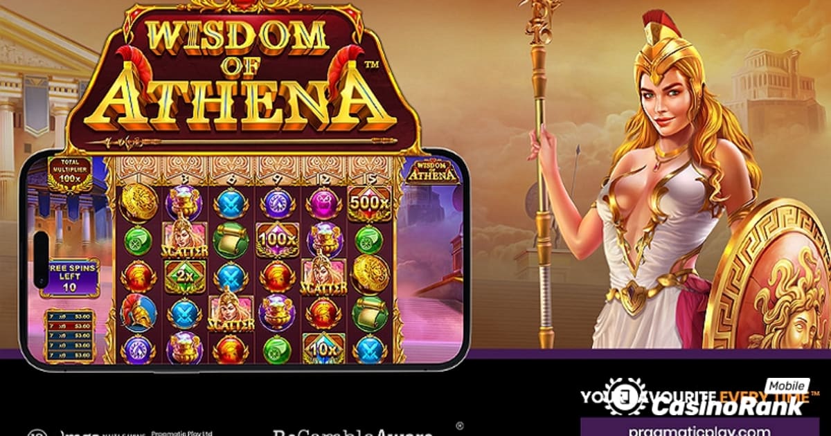Pragmatic Play pristato naują Athena išminties lošimo automatų žaidimą