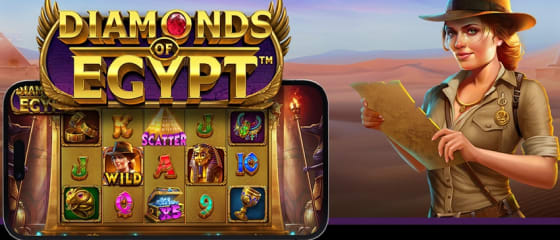Pragmatic Play pristato Diamonds of Egypt lošimo automatą su 4 įdomiais jackpotais